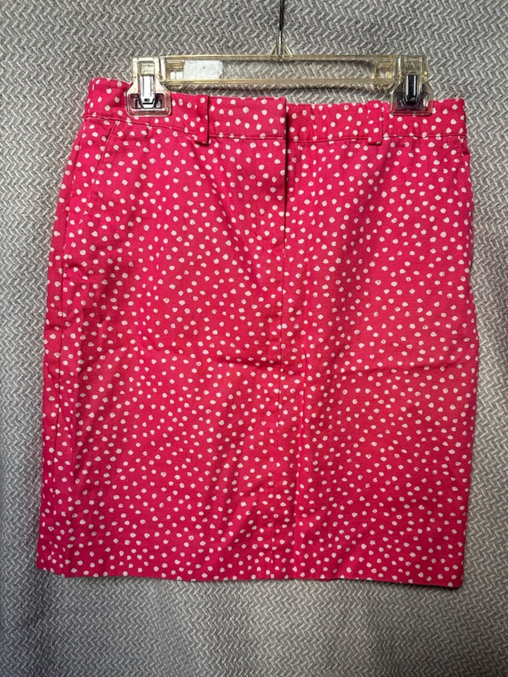 Brooks Brothers Cotton Knee Length Skirt Polka Dot Size 6